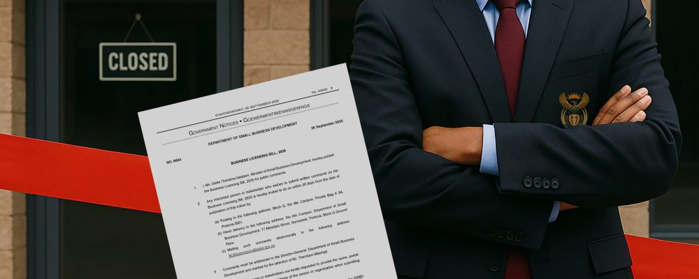 Free SA Stop the Business Licensing Bill — Government wants to control the what, where and when of opening a business